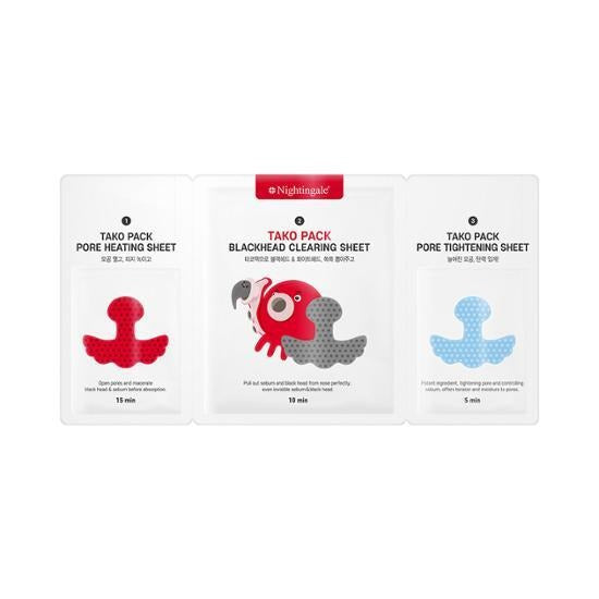 NIGHTINGALE 3 Steps Tako Pack Blackhead Clear Solution