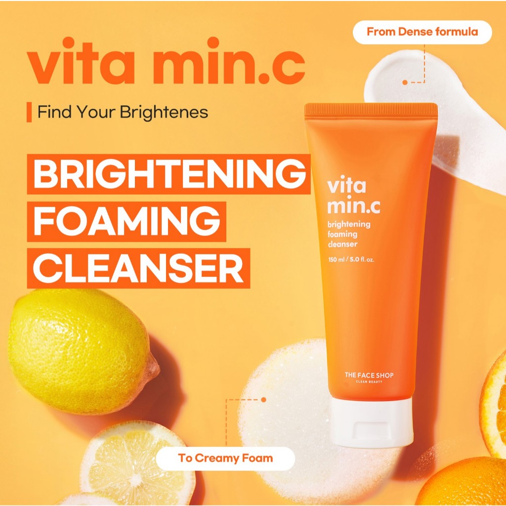 THE FACE SHOP Vitamin Brightening Foaming Cleanser 150ml