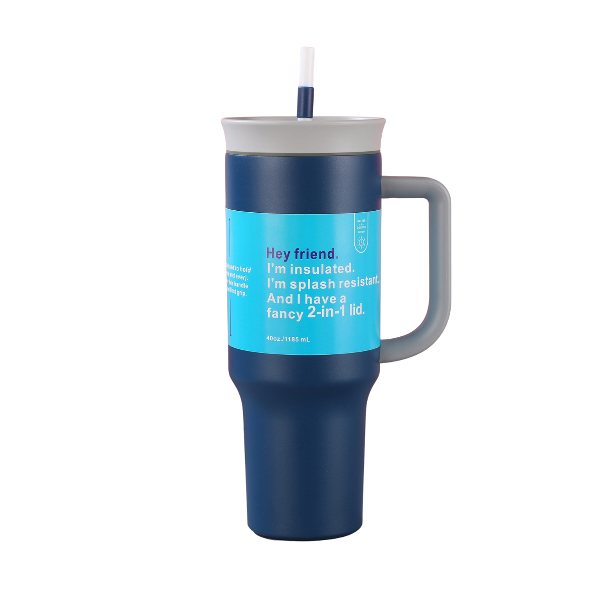 UrbanGrip™ 40oz Insulated Stainless Steel Tumbler with Handle