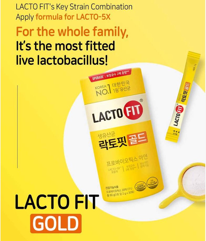 LACTO-FIT Probiotics Gold 30 Sticks (1-month supply)