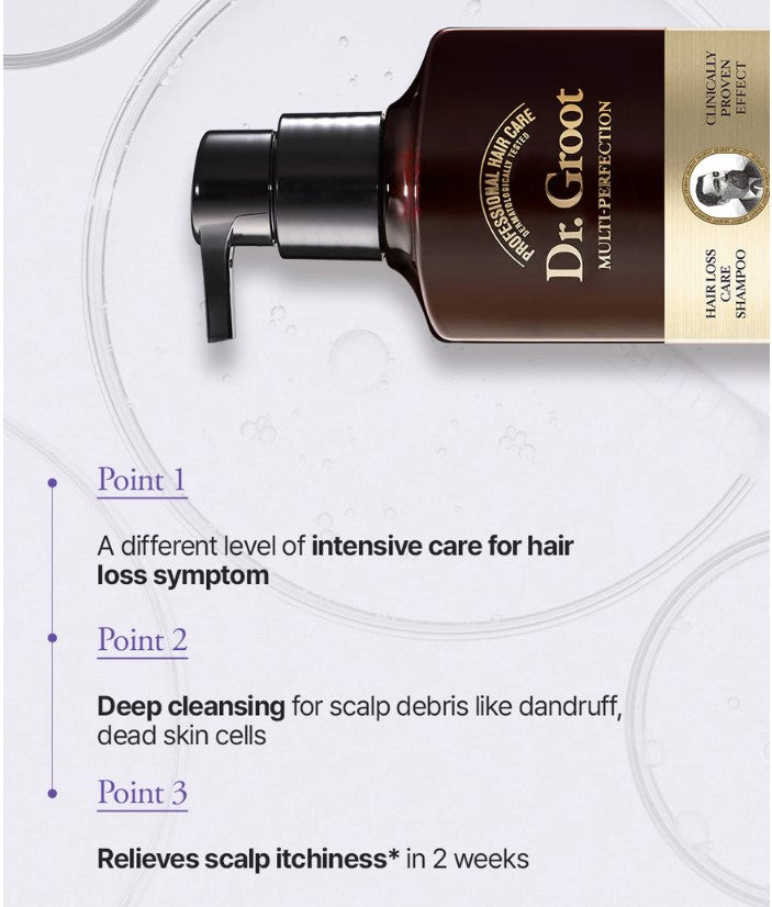 Dr. Groot Multi-Perfection Hair Loss Care Shampoo For Frizzy Hair 400ml (Upgarded ver)