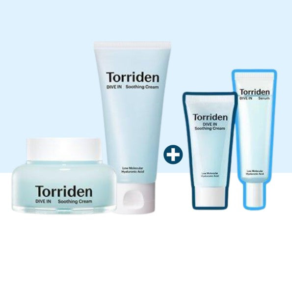 Torriden DIVE IN Soothing Cream 100ml Double Pack (+Soothing Cream 20ml+Serum 20ml)
