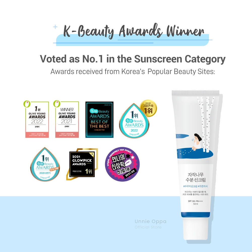ROUND LAB Birch Juice Moisturizing Sunscreen 50ml+50ml Set