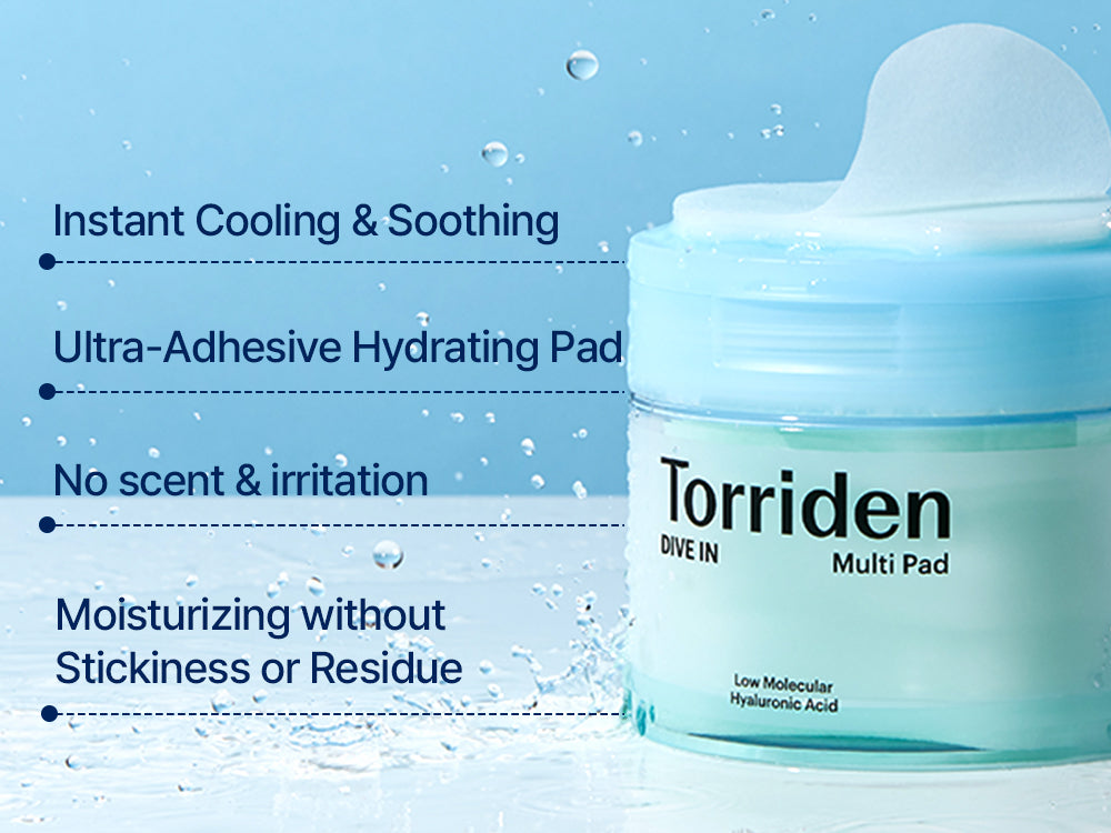 Torriden Dive In Low Molecular Hyaluronic Acid Multi Pad 90 Pads Special Set (80+10 Pads)