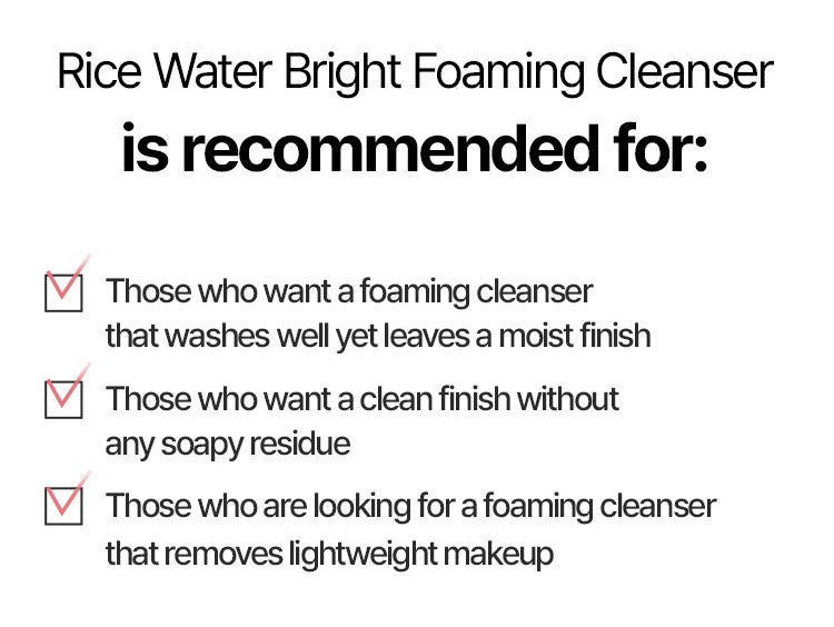 THE FACE SHOP Rice Water Bright Foaming Cleanser 150ml