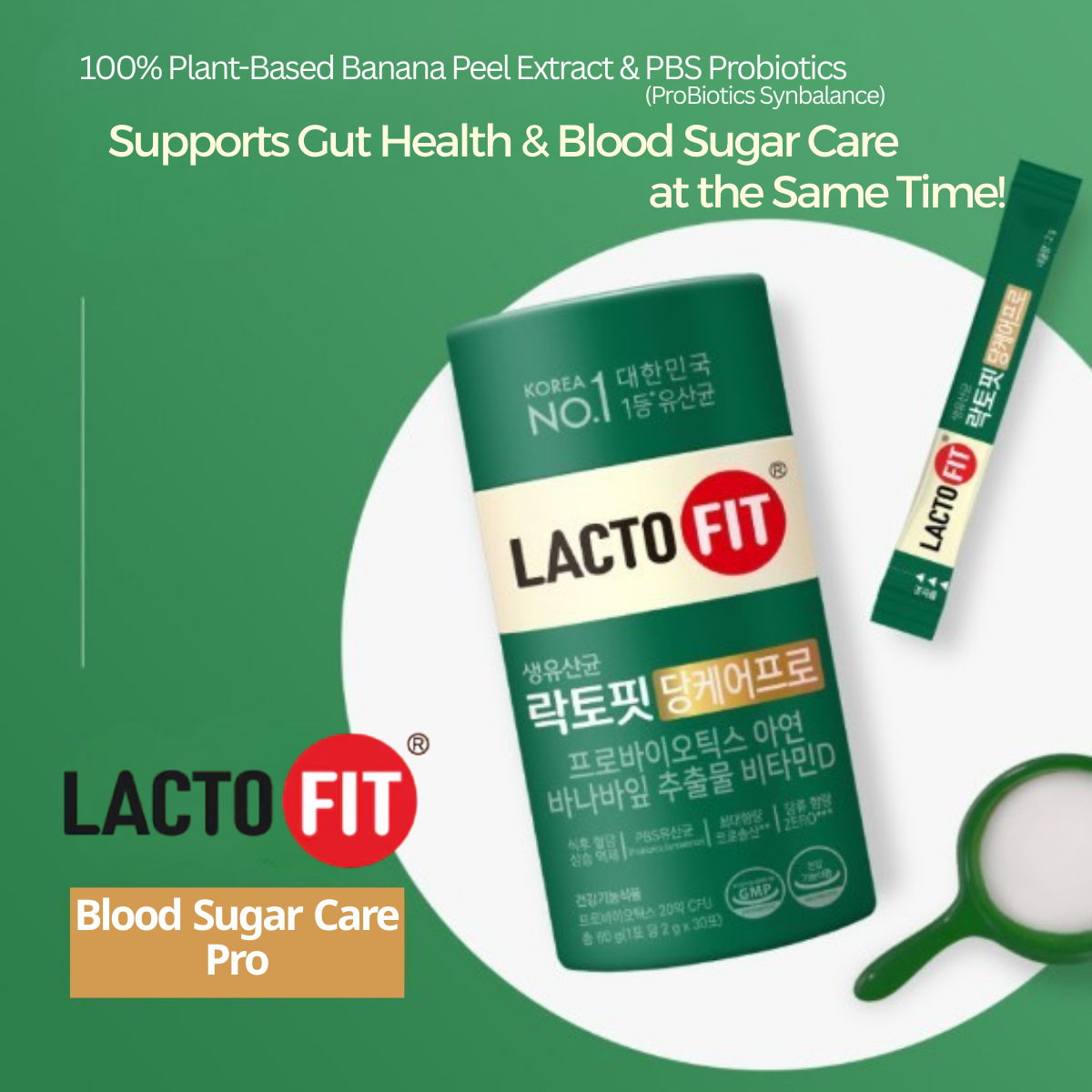 LACTO-FIT Blood Sugar Care Pro 30 Sticks (1-month supply)