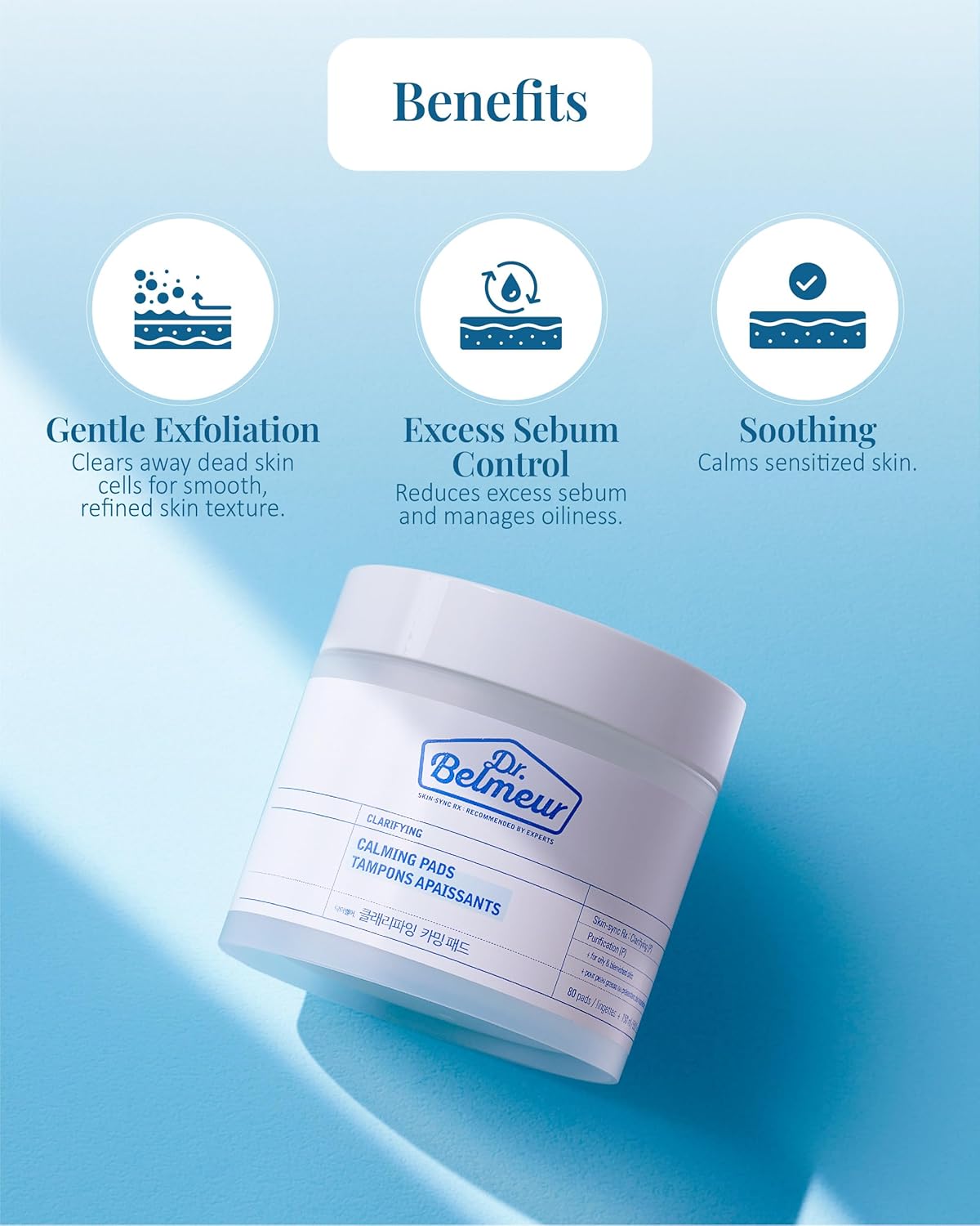 DR. BELMEUR CLARIFYING CALMING PADS (2pads,4ml)