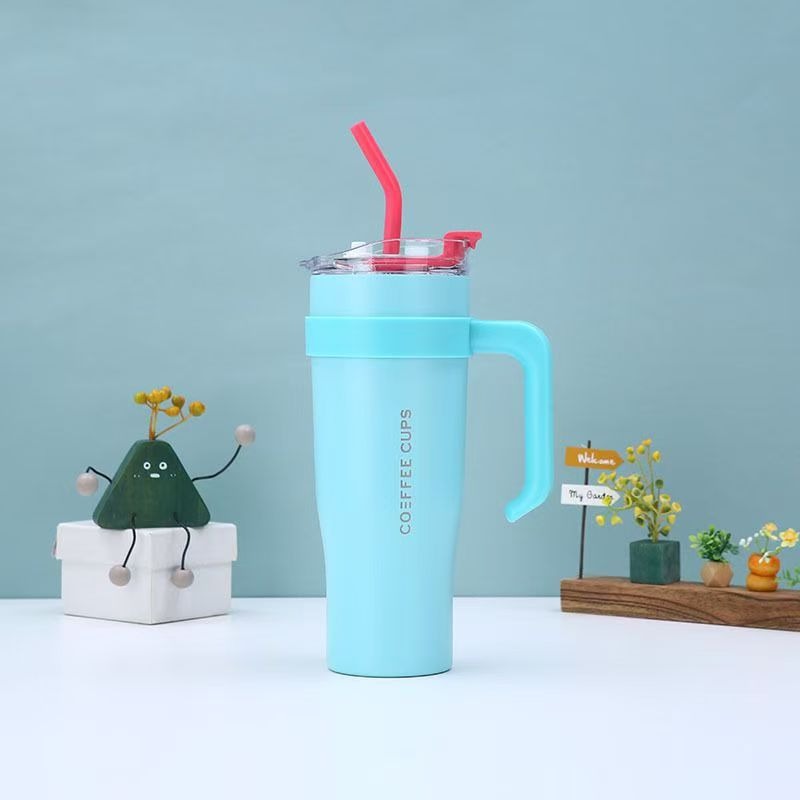 Pastel Handle Tumbler 40oz β With Straw & Lid | Office & Travel Mug