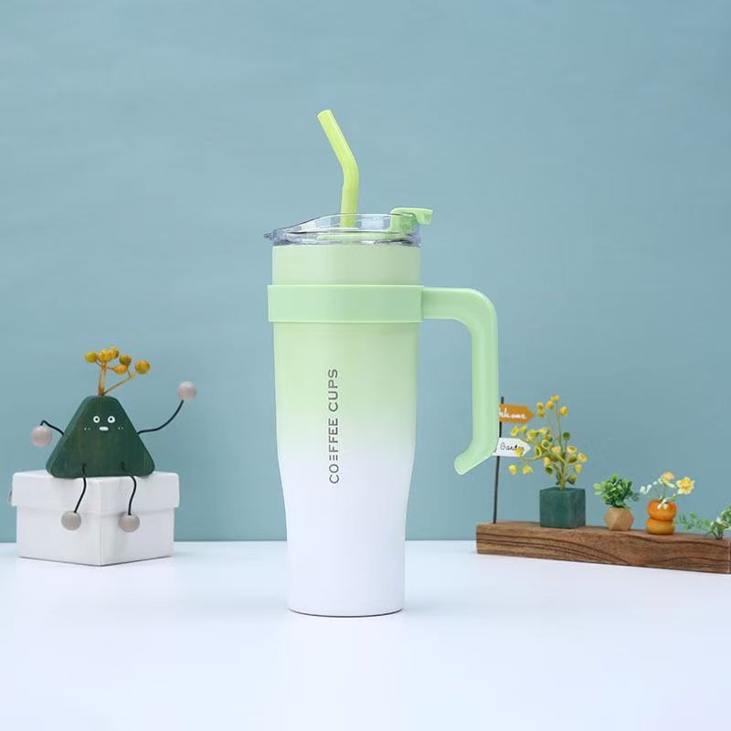 Pastel Handle Tumbler 40oz β With Straw & Lid | Office & Travel Mug