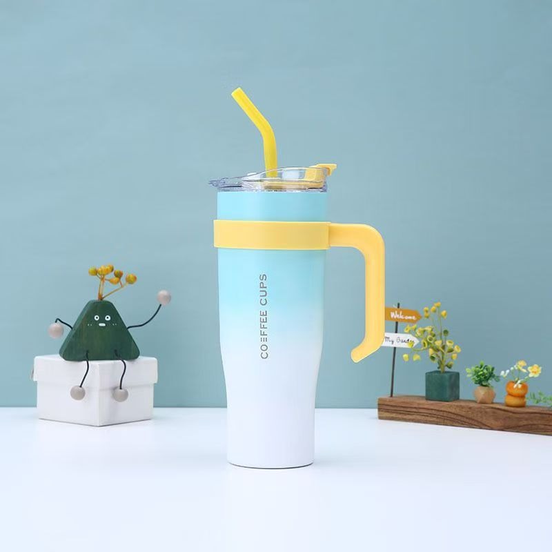Pastel Handle Tumbler 40oz β With Straw & Lid | Office & Travel Mug
