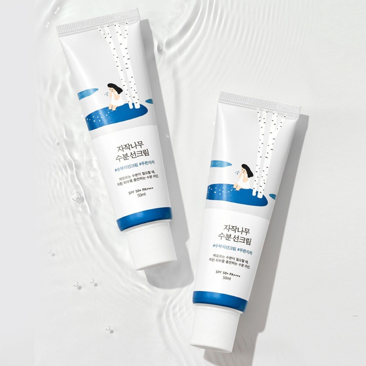 ROUND LAB Birch Juice Moisturizing Sunscreen 50ml+50ml Set