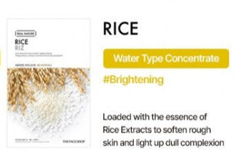 The Face Shop Real Nature Face Mask Rice