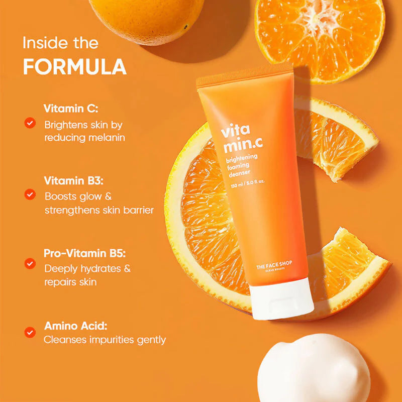 THE FACE SHOP Vitamin Brightening Foaming Cleanser 150ml