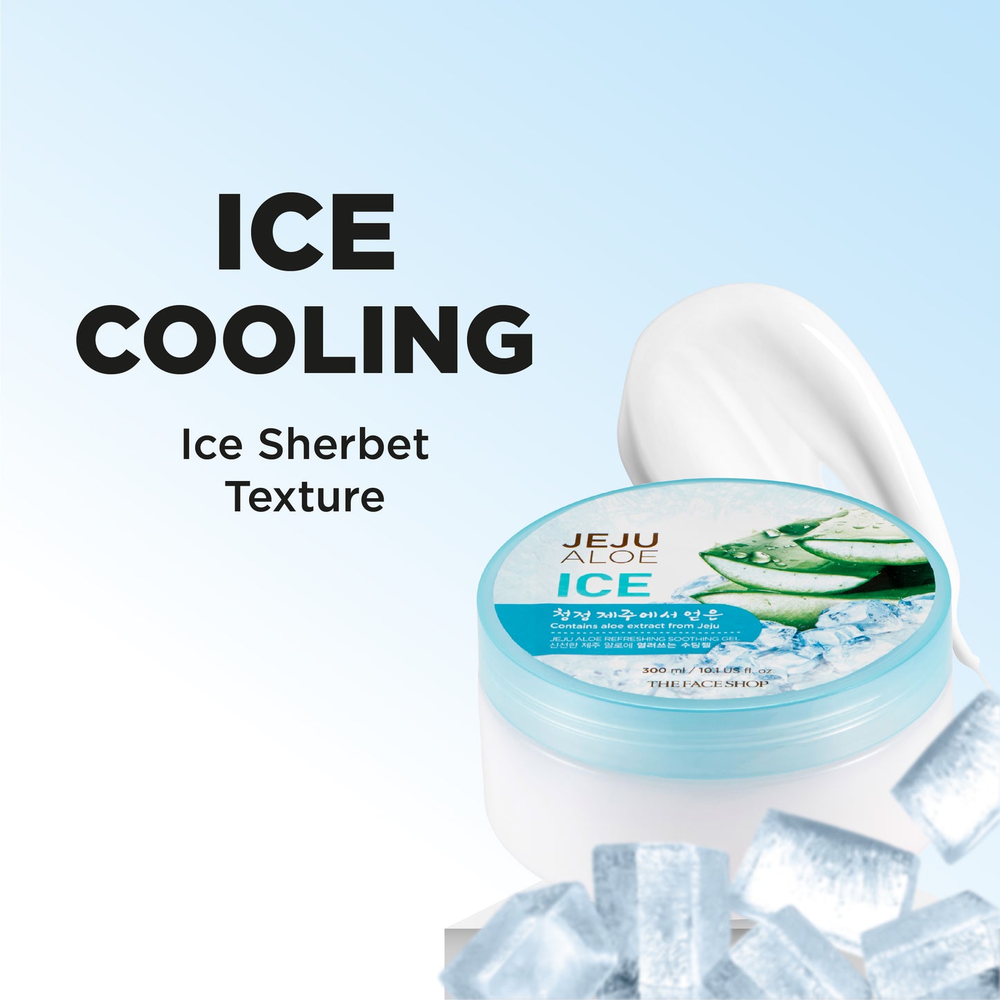 Jeju Aloe Ice Refreshing Soothing Gel 300ml