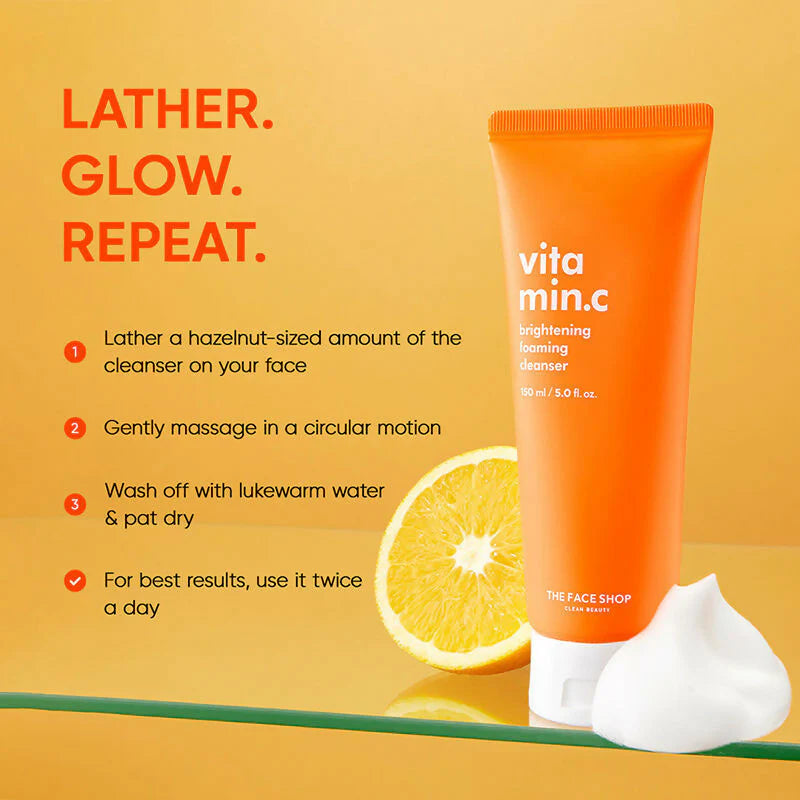 THE FACE SHOP Vitamin Brightening Foaming Cleanser 150ml