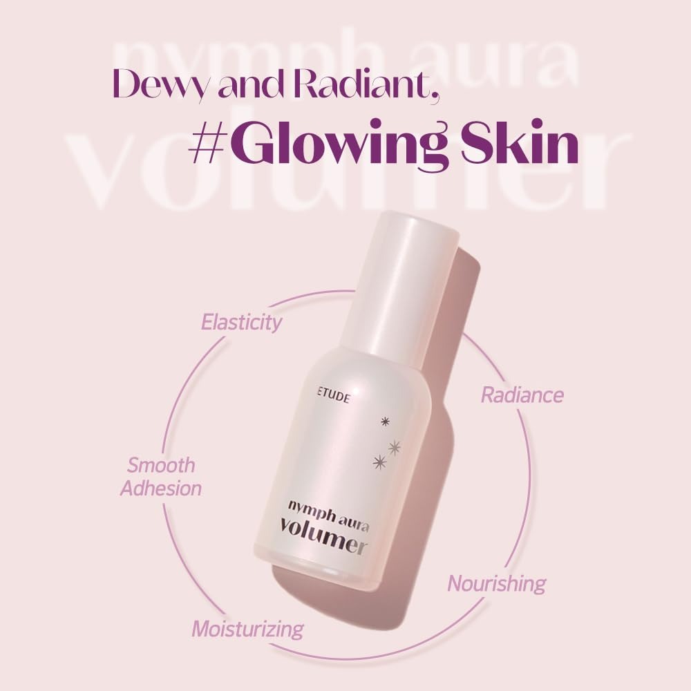 ETUDE Nymph Aura Volumer 24g (0.81Fl Oz) | Face Primer, Body Primer, Restoring, Glow & Shiny Makeup Base