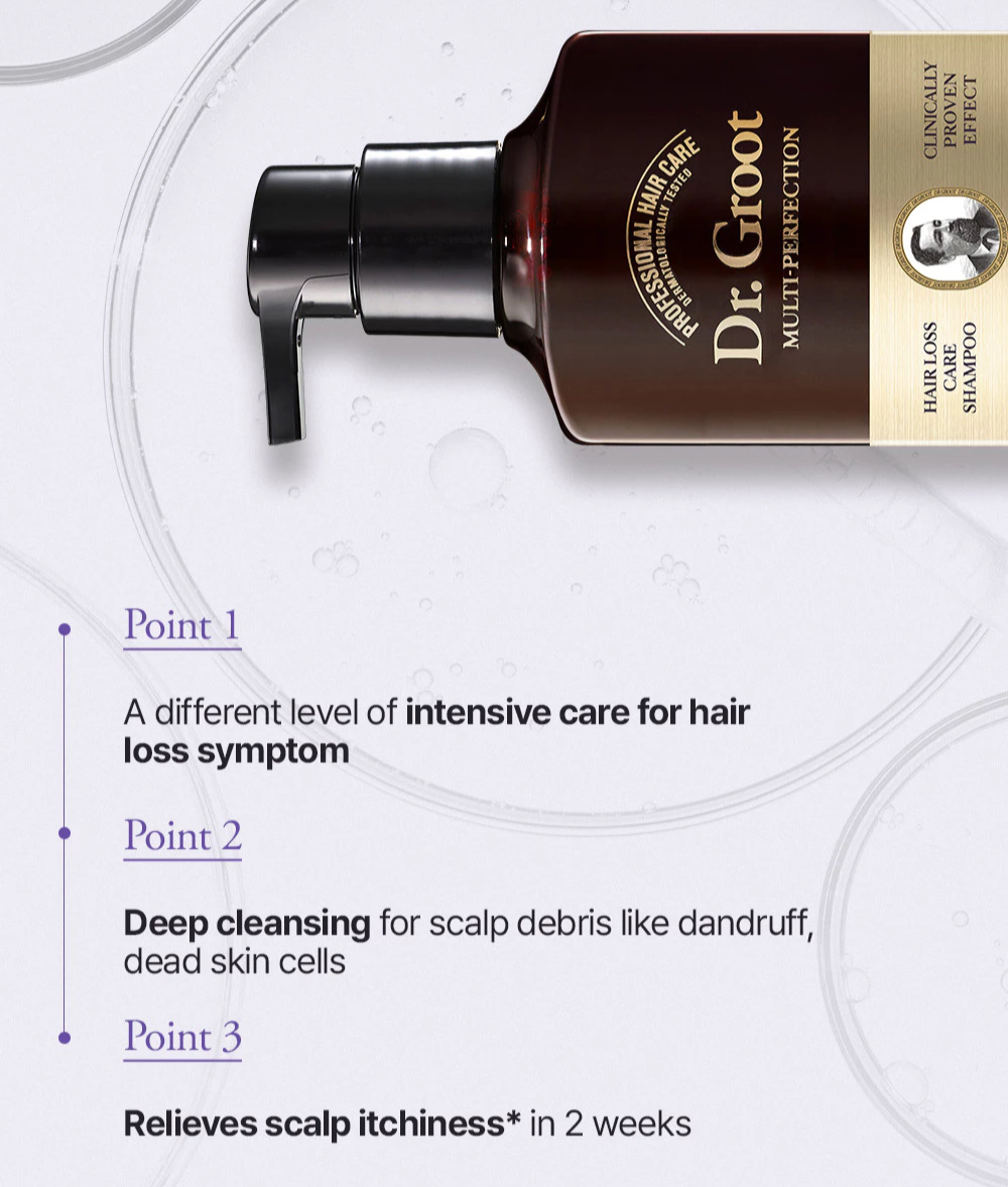 Dr. Groot Multi-Perfection Hair Loss Care Shampoo For Oily Scalp 400ml (Upgarded ver)