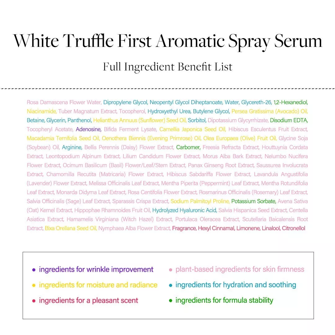 d'Alba White Truffle Aromatic Spray Serum 100mL Vegan Hydrating Elasticity Korea