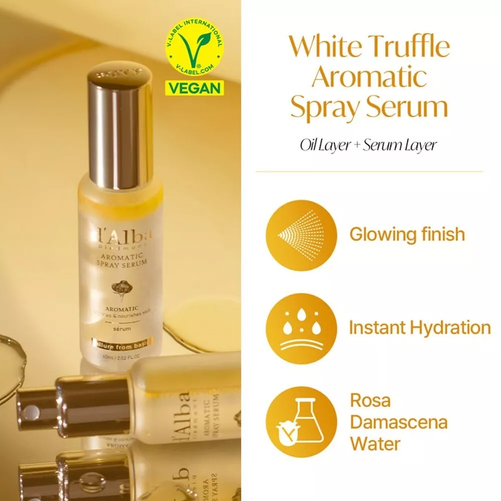 d'Alba White Truffle Aromatic Spray Serum 100mL Vegan Hydrating Elasticity Korea