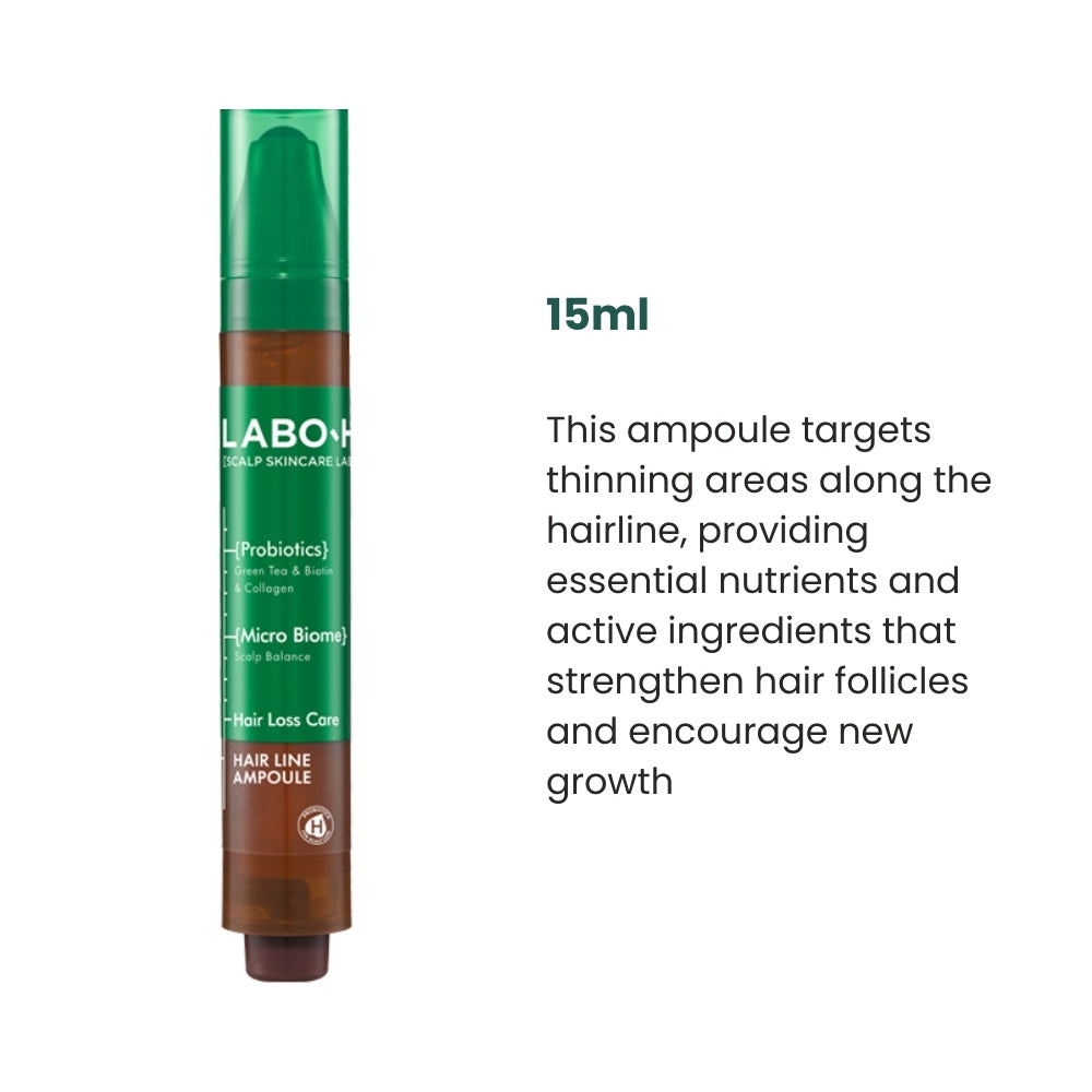 LABO-H Scalp Strengthening Clinic Hairline Ampoule 15ml + 15ml (+Shampoo 50ml)