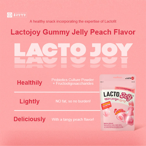 Lacto-Fit Lacto Joy Gummy Jelly Peach Flavor 50g