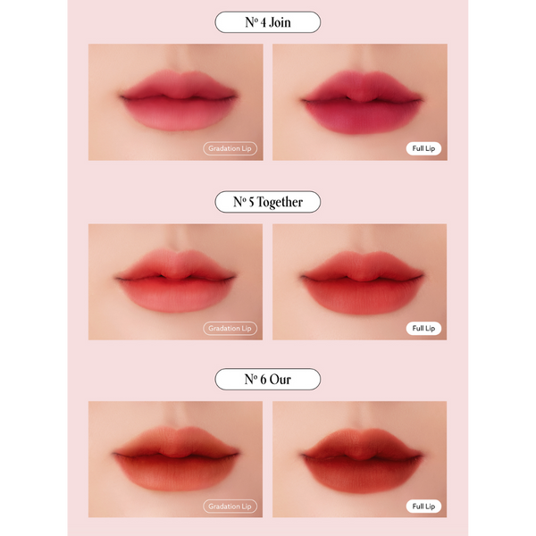 Hug Velvet Lip Tints