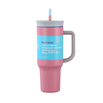 UrbanGrip™ 40oz Insulated Stainless Steel Tumbler with Handle