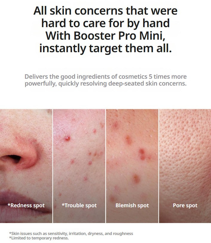 [MEDICUBE] AGE-R Mini Booster Pro | Portable Glow Booster | Spot Care (White/Baby Pink)