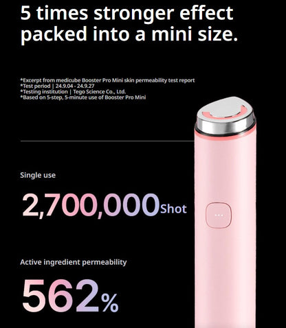 [MEDICUBE] AGE-R Mini Booster Pro | Portable Glow Booster | Spot Care (White/Baby Pink)