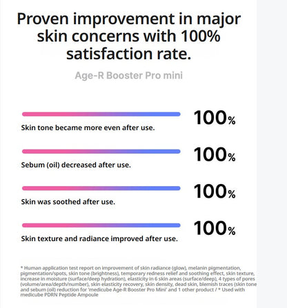 [MEDICUBE] AGE-R Mini Booster Pro | Portable Glow Booster | Spot Care (White/Baby Pink)