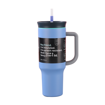 UrbanGrip™ 40oz Insulated Stainless Steel Tumbler with Handle