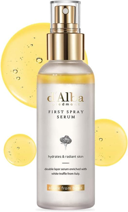 d'Alba White Truffle Aromatic Spray Serum 100mL Vegan Hydrating Elasticity Korea