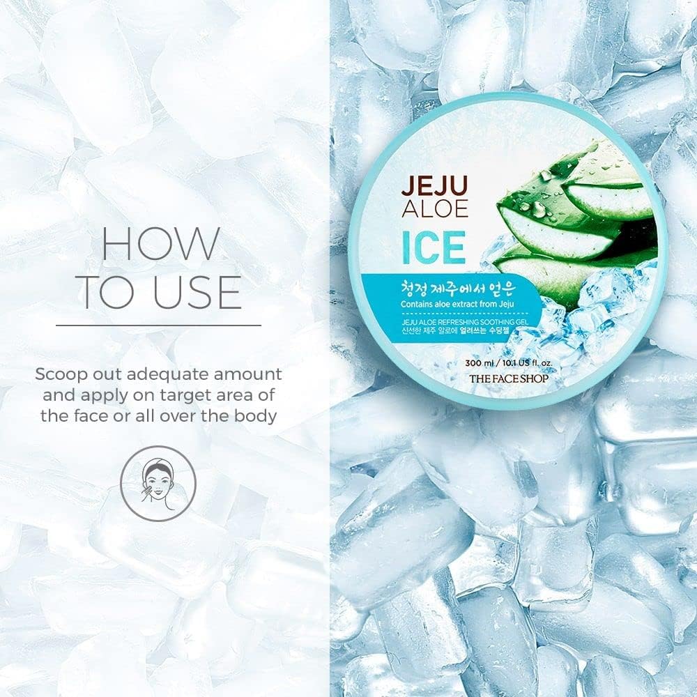 Jeju Aloe Ice Refreshing Soothing Gel 300ml