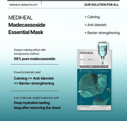 [New] MEDIHEAL Madecassoside Essential Mask Sheet Blemish Repair 1pc