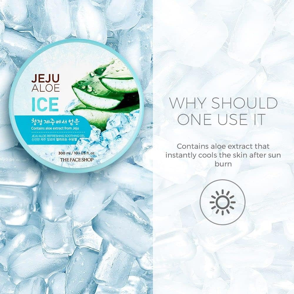 Jeju Aloe Ice Refreshing Soothing Gel 300ml