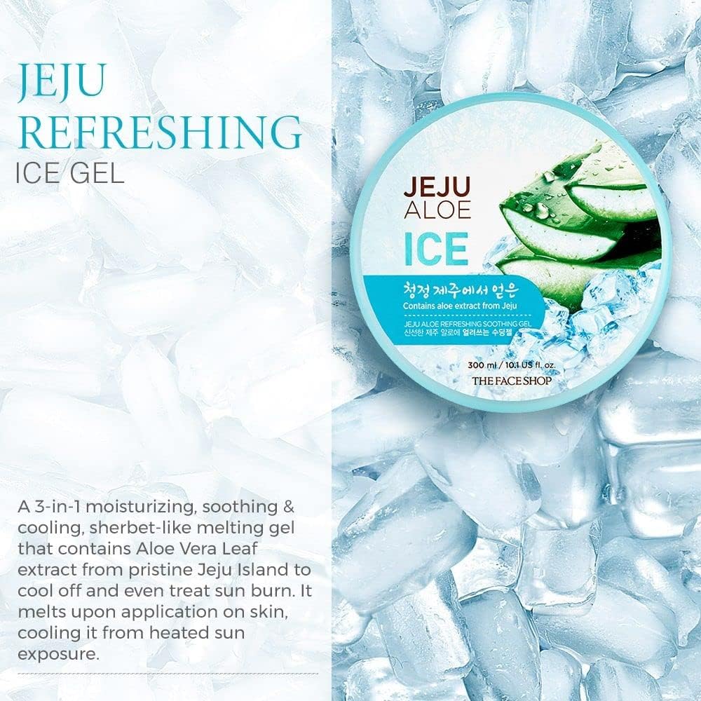 Jeju Aloe Ice Refreshing Soothing Gel 300ml