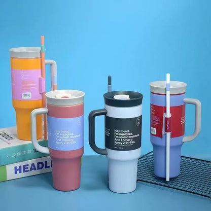 UrbanGrip™ 40oz Insulated Stainless Steel Tumbler with Handle