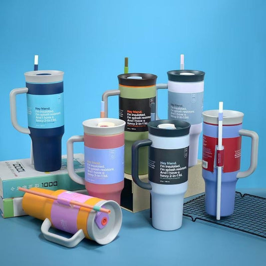 UrbanGrip™ 40oz Insulated Stainless Steel Tumbler with Handle