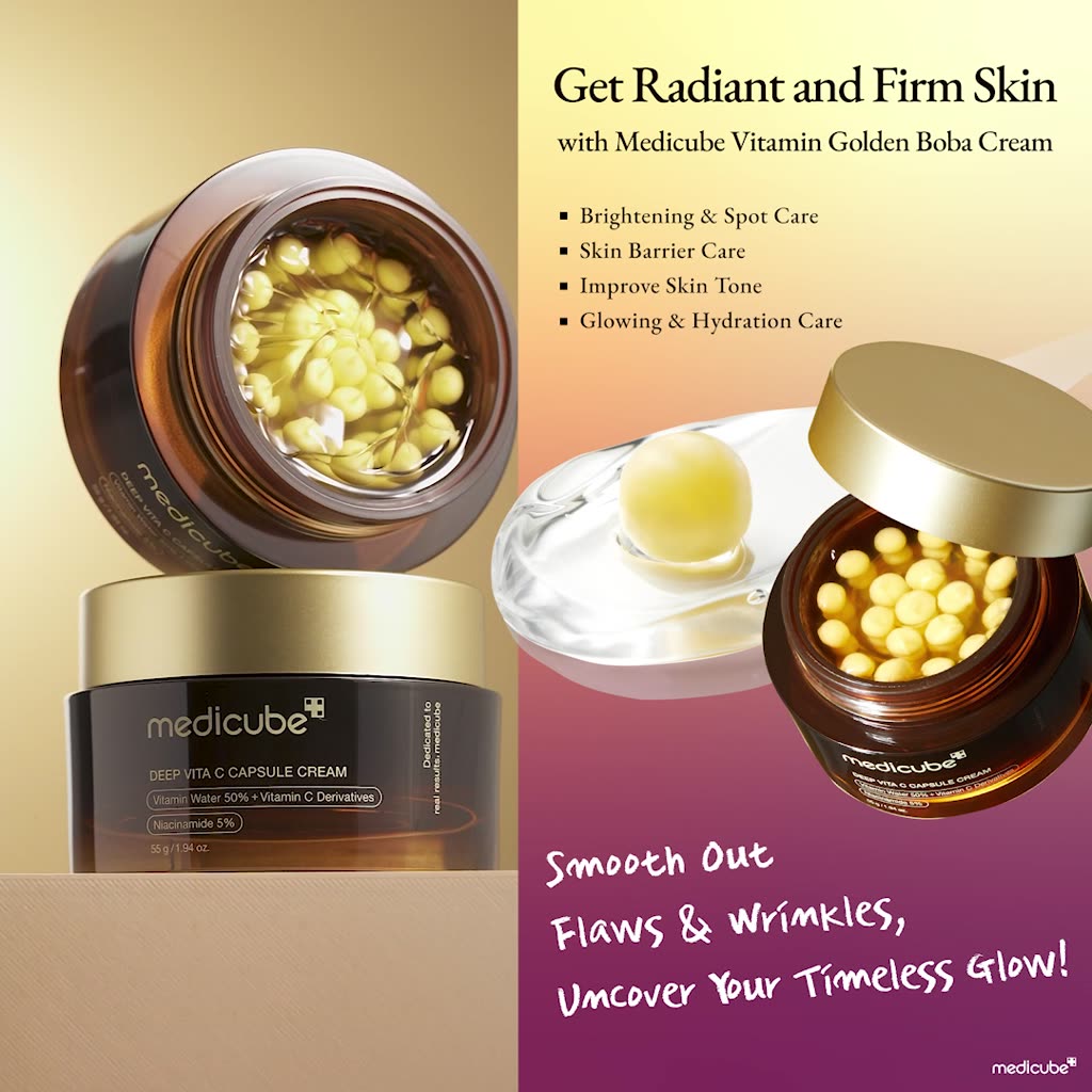 [Limited] Medicube Deep Vita C Capsule Cream set + Oral Glutathione Gift (Melasma Brightening Cream)