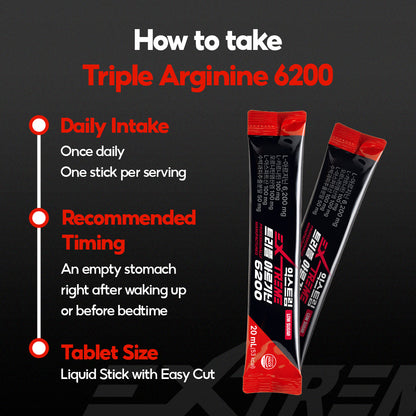 [Extreme]  TRIPLE Arginine 6200 X 15pouches, 15days Supply