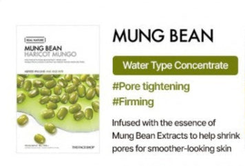 The Face Shop Real Nature Face Mask Mung Bean