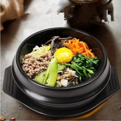 Korean Cray Pot with tray+ Lid  (Ddukbaegi) Korean Stone Pot