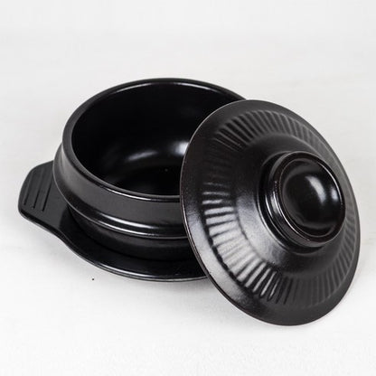 Korean Cray Pot with tray+ Lid  (Ddukbaegi) Korean Stone Pot