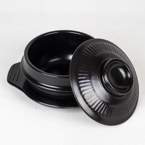 Korean Cray Pot with tray+ Lid  (Ddukbaegi) Korean Stone Pot