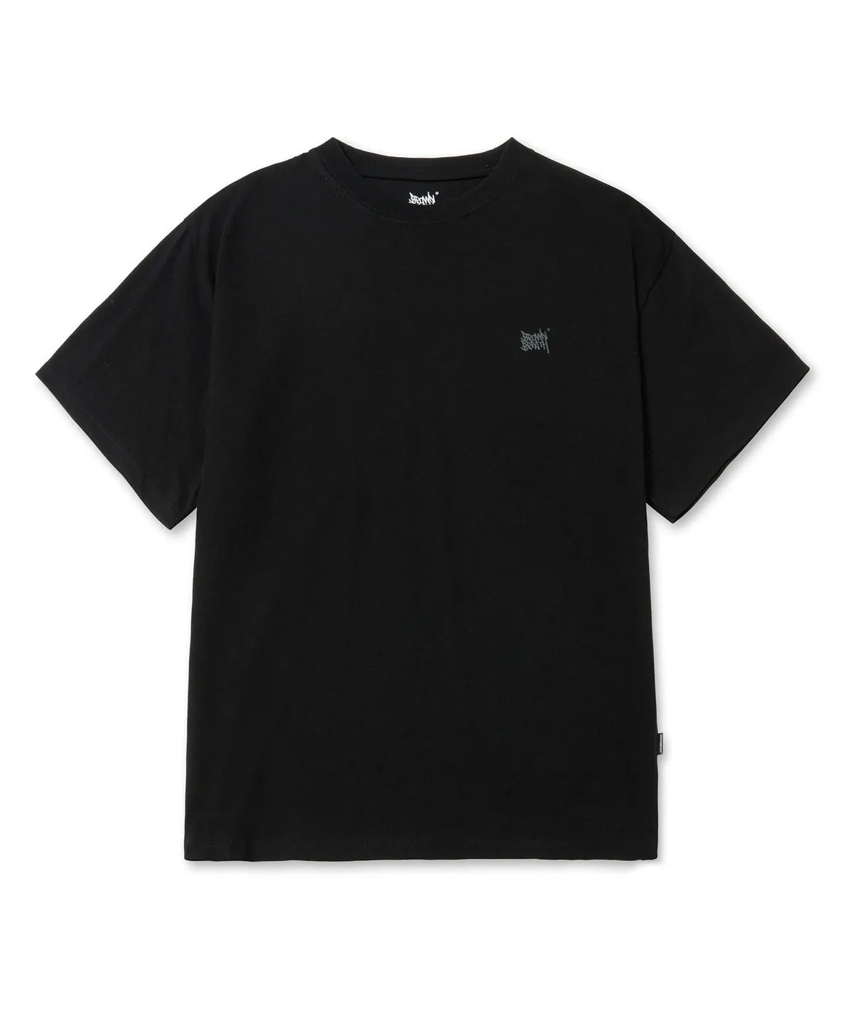 [BrownBreath] PAISLEY TAG TEE - BLACK
