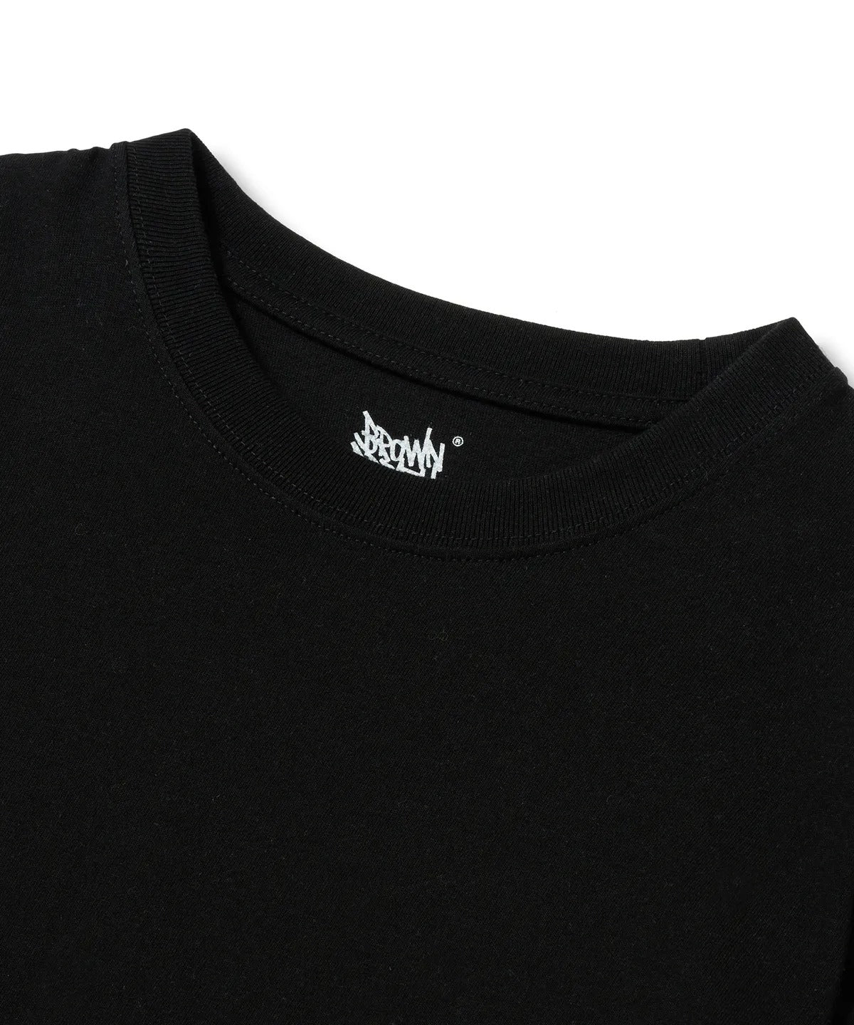 [BrownBreath] PAISLEY TAG TEE - BLACK