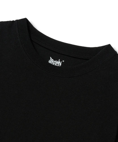 [BrownBreath] PAISLEY TAG TEE - BLACK