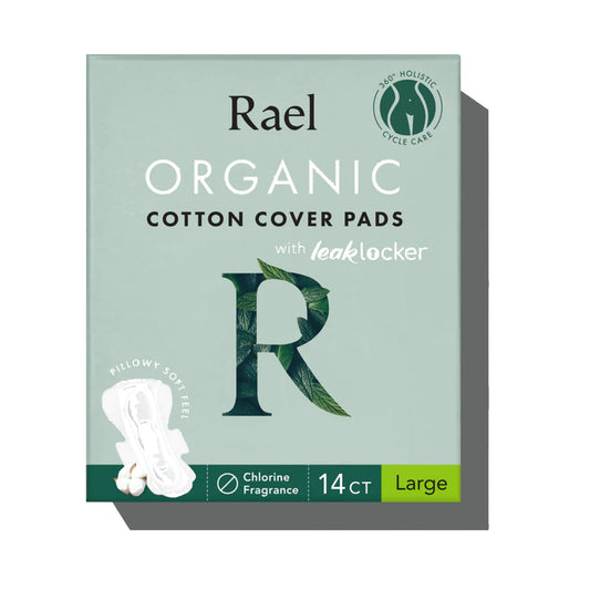 Rael Organic Cotton Cover Sanitary Pads Large