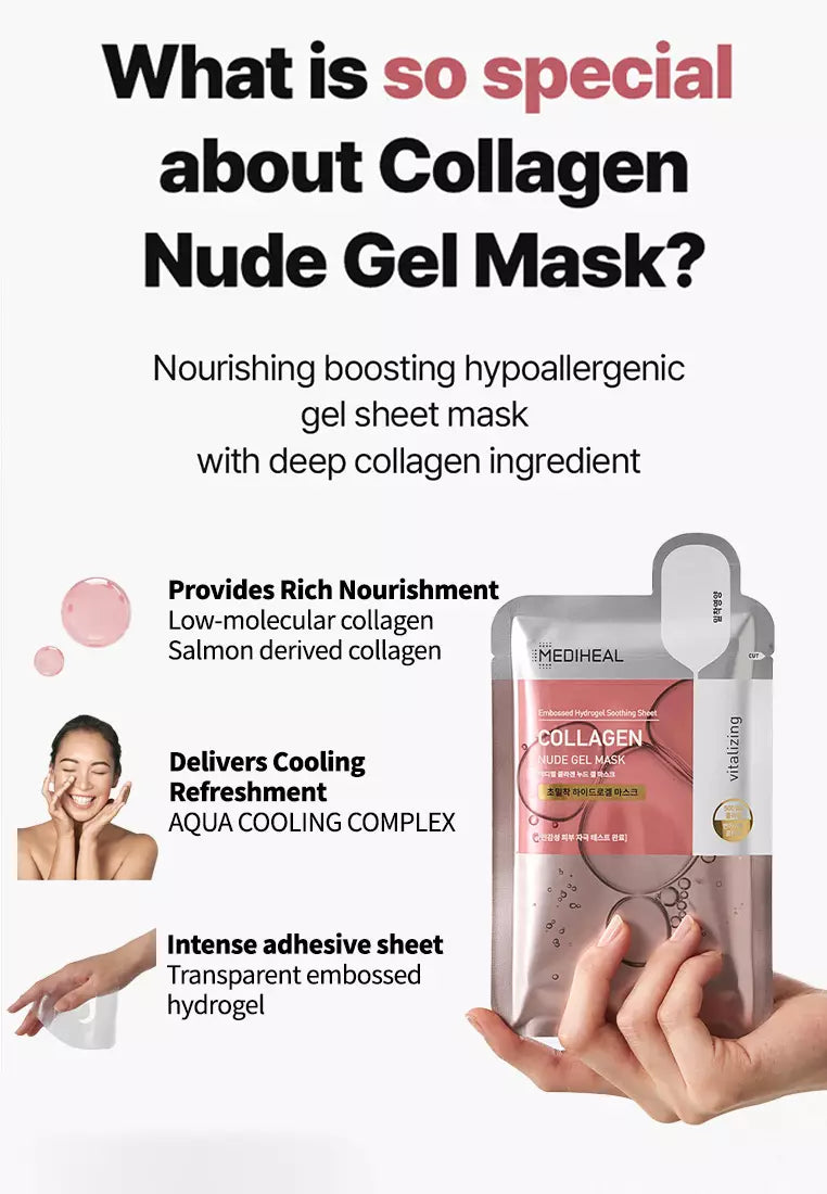 MEDIHEAL Collagen Nude Gel Sheet Mask 1 Pcs