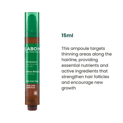 LABO-H Scalp Strengthening Clinic Hairline Ampoule 15ml + 15ml (+Shampoo 50ml)